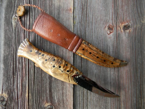Markku's favorite knife, his salmon trout knife. 